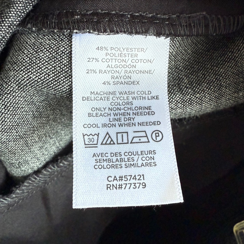 ANN TAYLOR Factory Charcoal Gray Ladies Career Trousers, 10 - Picture 6 of 7